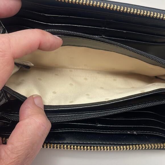 Kate Spade Wellesley Patent Stripe Wallet - Picture 7 of 11